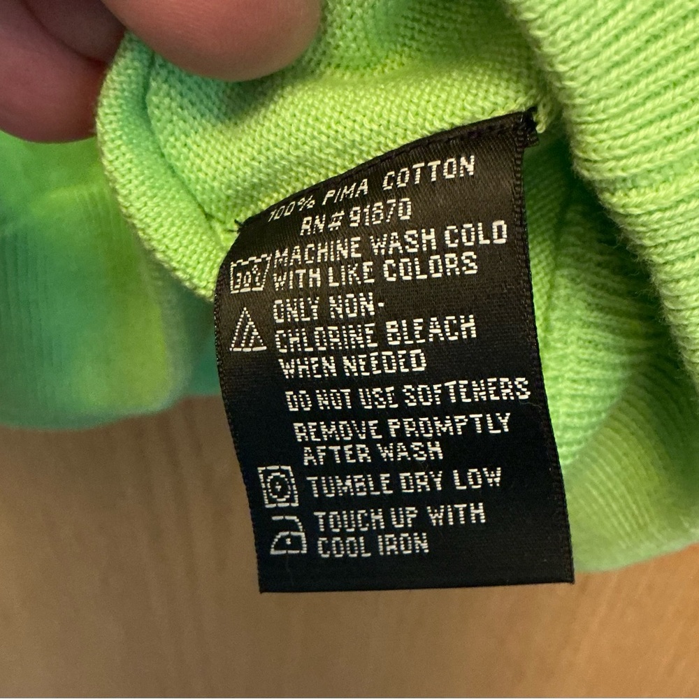 NWT $80 Pebble Beach Sweater v-neck lime green GOLF men’s XL SOFT PIMA COTTON - Picture 7 of 13